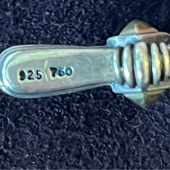 RARE LAGOS Sterling Silver 18k yellow gold Cross Pendant - Picture 7 of 13